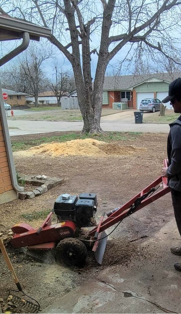 Grass & Trees, LLC Fully Insured Stump Grinding Service in Moore, Norman & South OKC